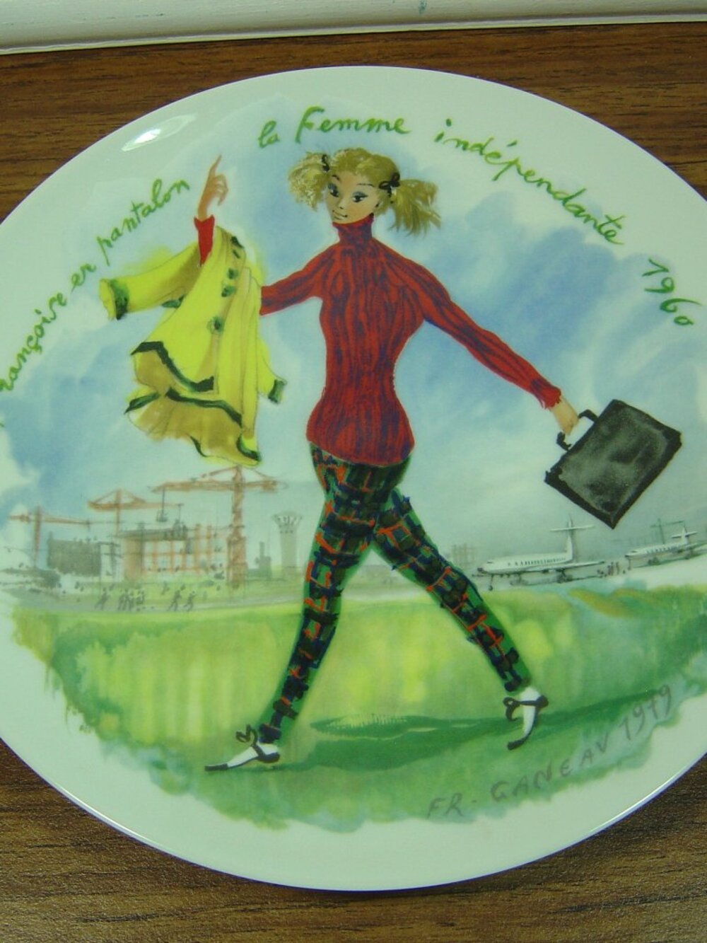 D'ARCEAU-LIMOGES Collector plate-Women of the Century-1960